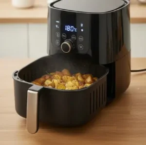 Heizen Sie den Airfryer auf 180 Grad Celsius vor.