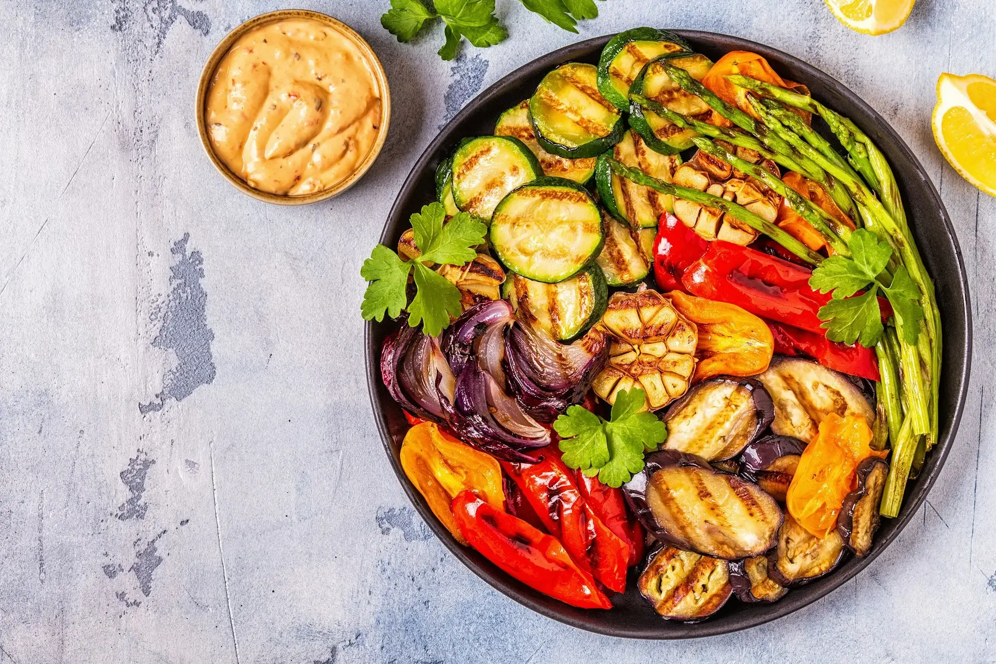 Grillgemüse in der Heißluftfritteuse knusprig zubereitet